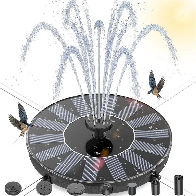 Floating Solar Garden Fountain