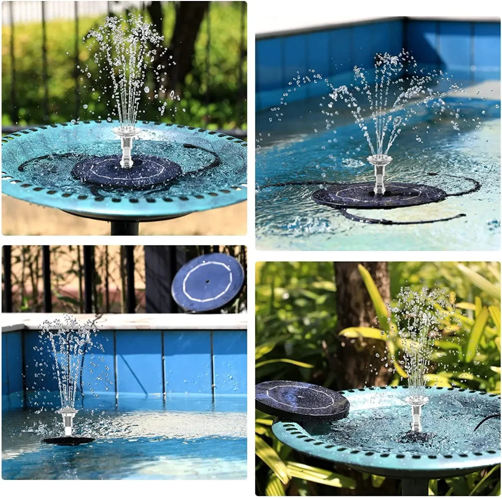 Floating Solar Garden Fountain
