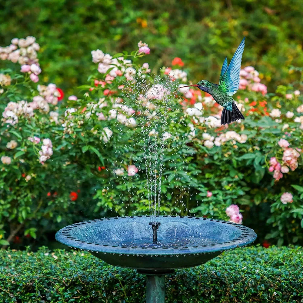 Floating Solar Garden Fountain