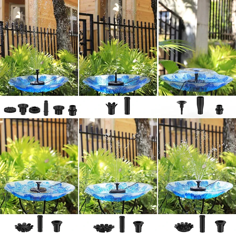 Floating Solar Garden Fountain
